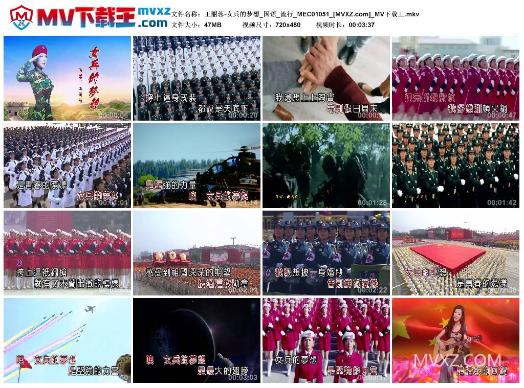 王丽蓉-女兵的梦想_国语_流行_MEC01051